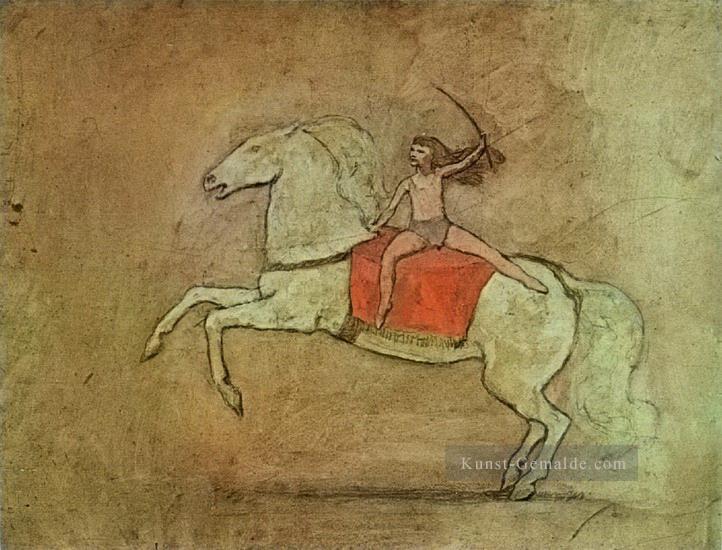 Equestrienne a cheval 1905 cubist Pablo Picasso Ölgemälde